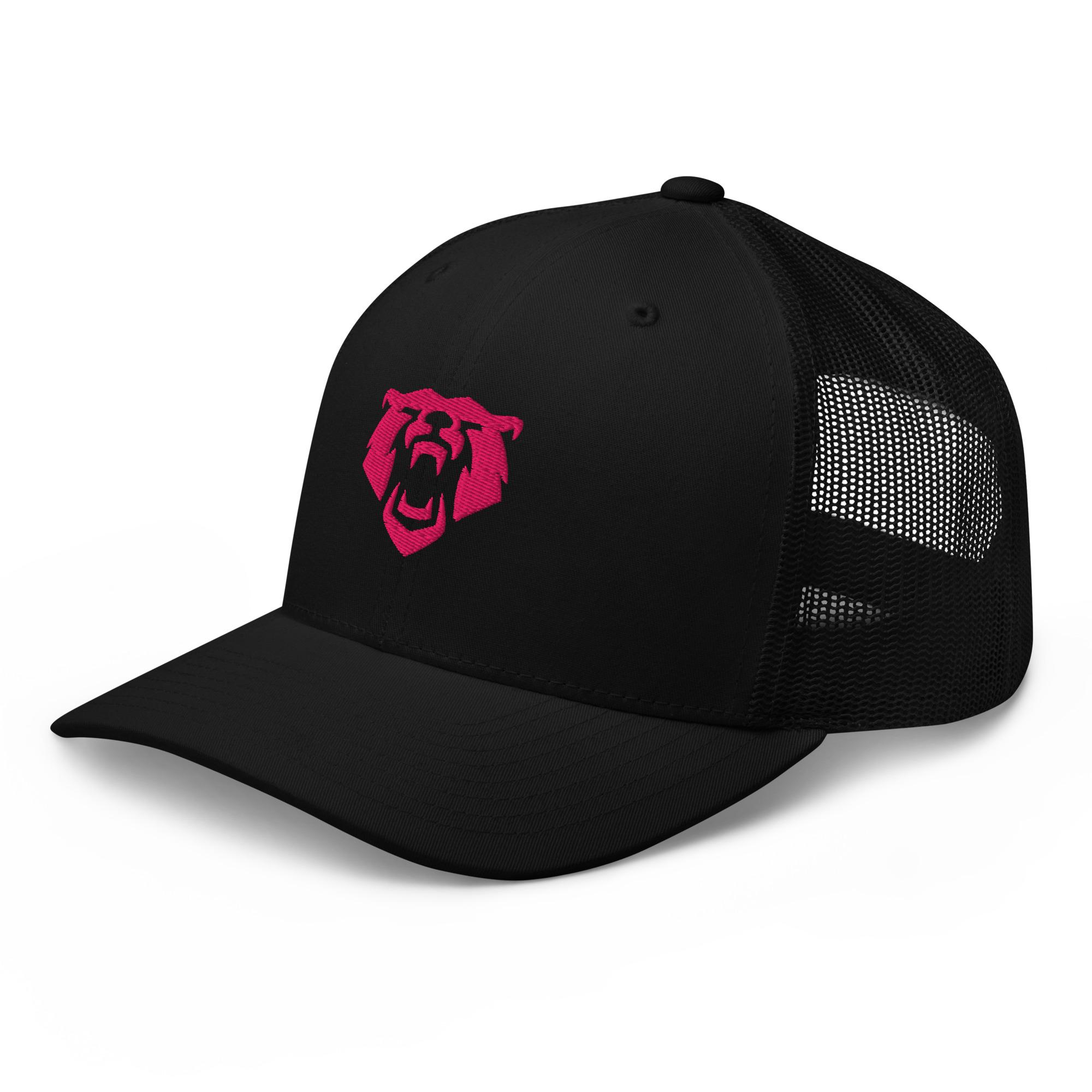 Girzzly Black & Mesh Black | Pink Logo